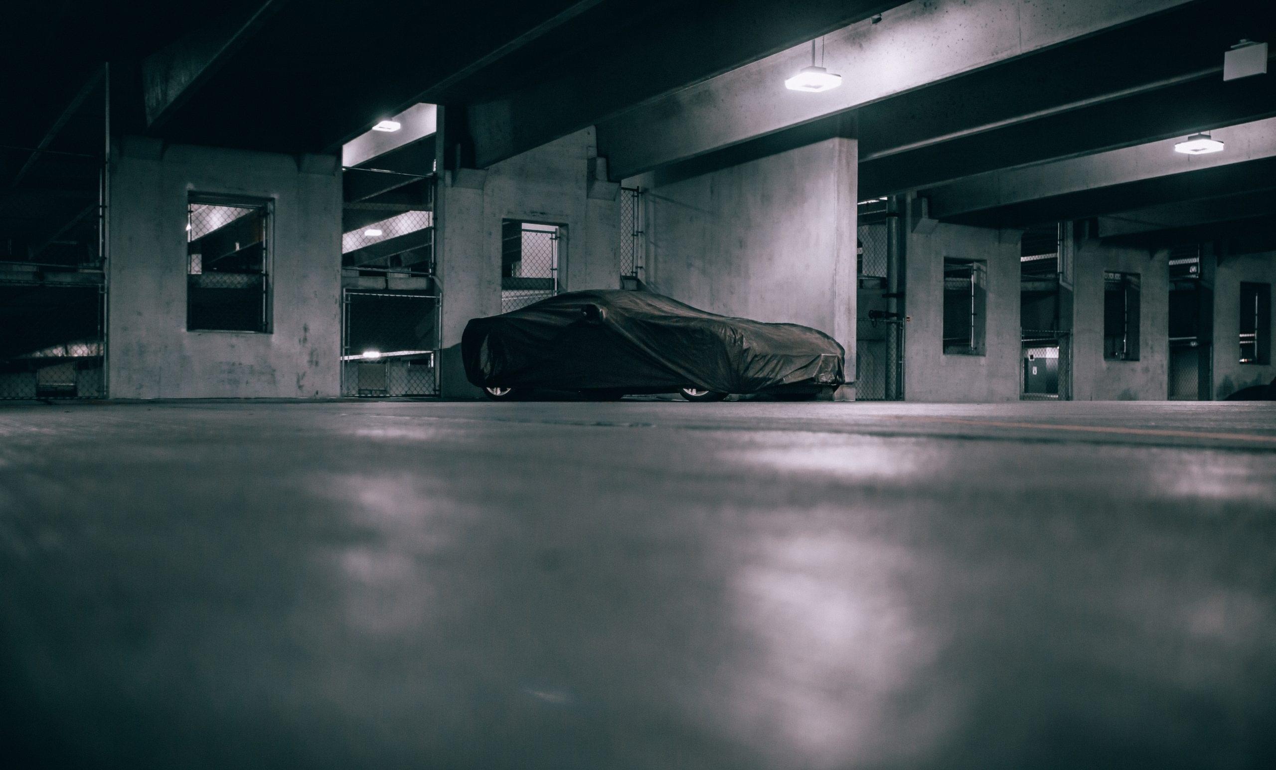 Spacious parking area
